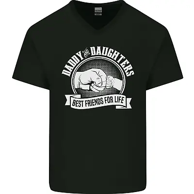 Buy Daddy & Daughters Best Friends Fathers Day Mens V-Neck Cotton T-Shirt • 11.99£