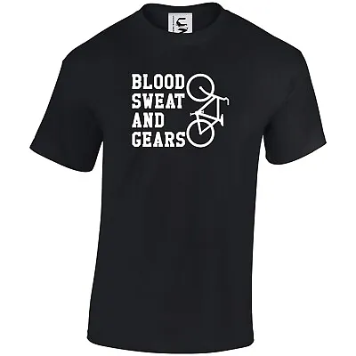 Buy Cyclist Cycling Funny Gift T-Shirt Blood Sweat And Gears Adult Teen & Kids Sizes • 9.99£