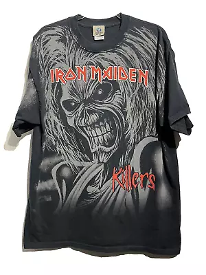 Buy Iron Maiden Vintage Liquid Blue Killers T-Shirt Size XL 2004 Metal Rock Band • 50£
