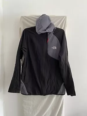 Buy THE NORTH FACE Black Hooded Windbreaker Jacket Size L • 0.99£