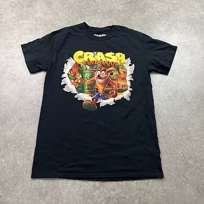Buy Crash Bandicoot Graphic T-shirt Black Men’s M Pit To Pit 19” • 18£