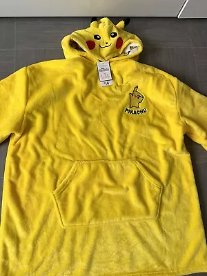 Buy Pokémon Yellow Hoodie Kids, Pikachu Sweatshirt Cotton With 3D Ears Boys Teens • 16£