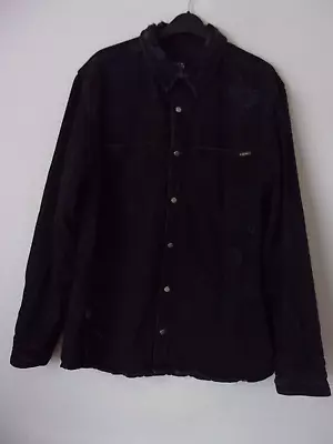 Buy ZARA Black Denim Distressed Ripped Shirt Jacket Overshirt Snap Buttons Size: XL • 23.99£