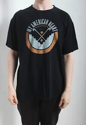 Buy My American Heart Vintage 00’s Band T-Shirt - Black - Size Large L (I1) • 13.39£
