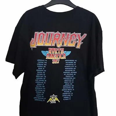 Buy Journey Band 2017 North America Tour Concert Music T-Shirt Medium • 24£