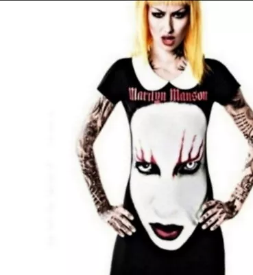 Buy Marilyn Manson Killstar Dress Peter Pan Collar Goth Clothing Manson • 92.45£