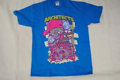 Buy Architects Tooth Brush Blue T Shirt New Official All Our Gods Holy Hell Band • 9.99£