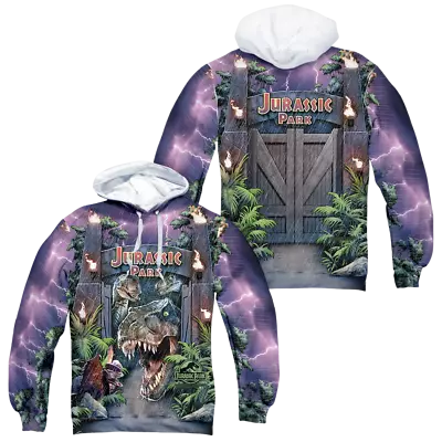 Buy Jurassic Park Welcome To The Park - All-Over Print Pullover Hoodie • 62.52£