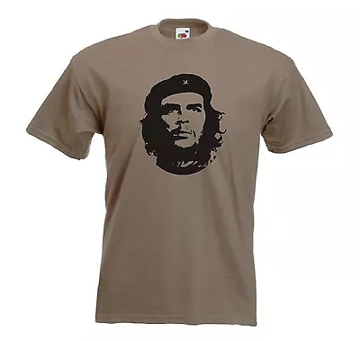 Buy Che Guevara Revolutionary Socialist Jersey Khaki T-Shirt - All Sizes Available • 11.77£