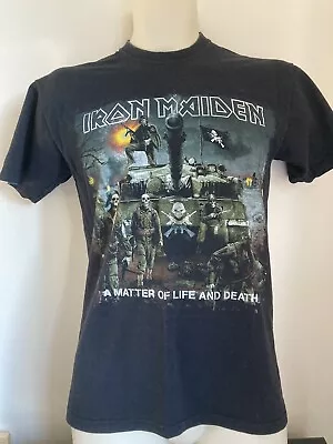 Buy IRON MAIDEN A Matter Of Life And Death Original Genuine Tour T-Shirt VINTAGE • 49.99£