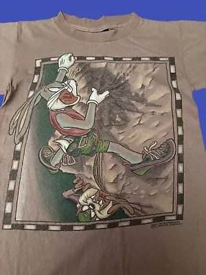 Buy Changes Single Stitch Vintage Tee Small 1994 Acme Rugged Bugs Bunny Taz • 20£