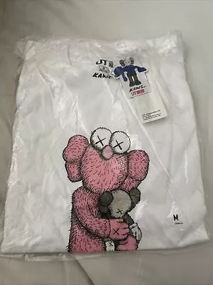 Buy Kaws X Uniqlo Pink BFF T Shirt /  Tee White Brand New With Tags • 35£