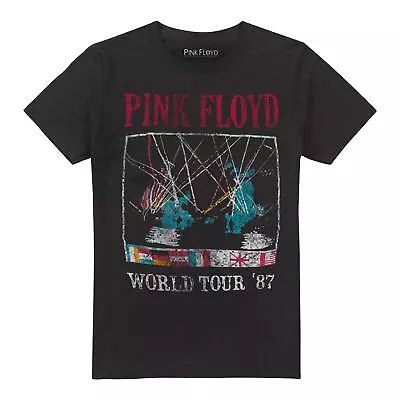 Buy Pink Floyd Mens T-shirt World Tour 1987 Cotton Band Tee S-2XL Official • 13.99£