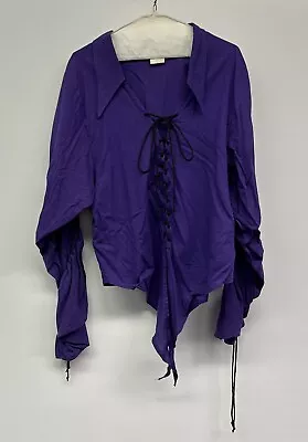 Buy Lip Service Vintage Rare Purple Top Shirt Sz LG Goth Renn Vamp Clothes From Hell • 101.59£