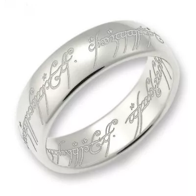 Buy Fashion Jewelry Lord Of The Rings One Ring Stainless Steel Mens Ring Size 6 - 11 • 9.56£