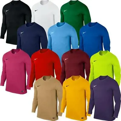 Buy Nike Mens T Shirts Long Sleeve Shirts Park VI Football Running Tops T-Shirt • 19.99£