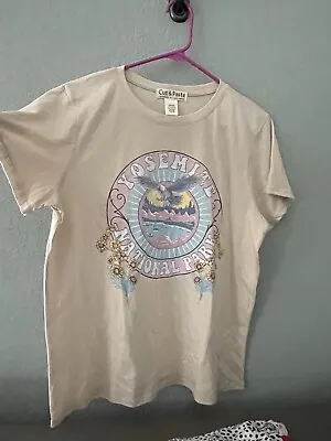 Buy Yosemite National Park Women’s T-shirt Beige Medium Cut & Paste  • 12.24£