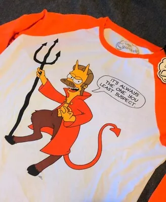 Buy The Simpsons T Shirt XL Flanders Devil • 12.99£