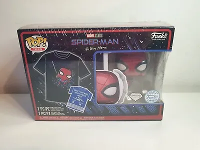 Buy Funko Pop Spiderman No Way Home And T Shirt Size M Special Edition Diamond... • 29.99£