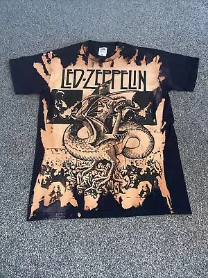 Buy Led Zeppelin T-shirt Fruit Of The Loom Tag  Size Medium Black • 10£