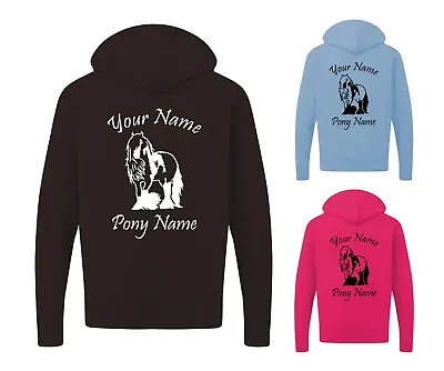 Buy Personalised Your & Pony Name Equestrian Horse Hoodie, Funny Riding Unisex Top • 18.99£