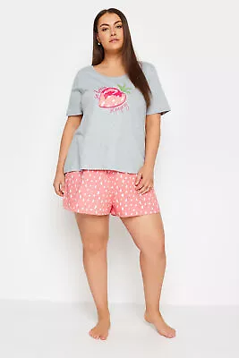 Buy Evans 'So Berry Sleepy' Shorts Pyjama Set • 15£