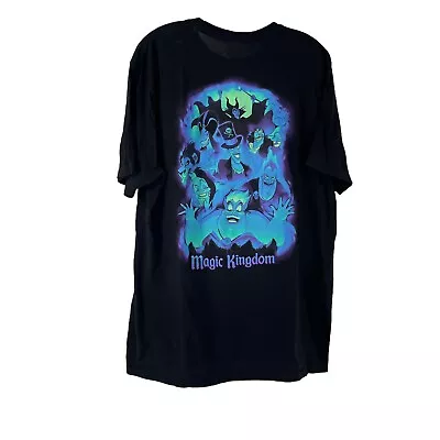 Buy Disney Villains T-Shirt Magic Kingdom After Hours Womens Size XL Black 2019 Top • 11.34£