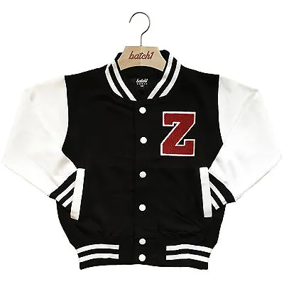 Buy Kids Varsity Baseball Jacket Personalised With Genuine Us College Letter Z • 29.95£