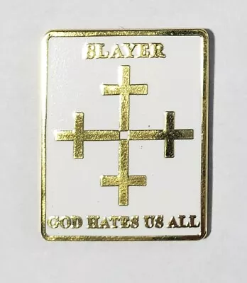 Buy Slayer God Hates Us All Enamel Pin Hat Backpack Jackets Badge Band Merch Swag • 7.59£