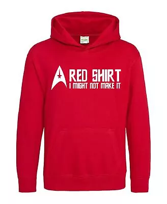 Buy Red Shirt Star Trek Inspired Funny Gift HOOD HOODIE Unisex/Adult/Kids • 7.99£