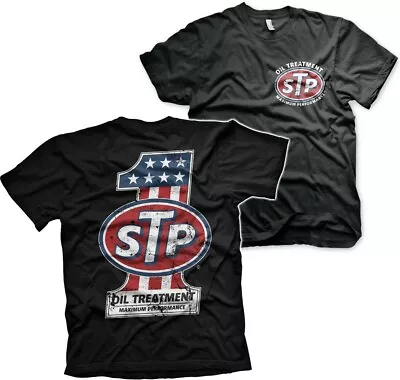 Buy STP American No. 1 T-Shirt Black • 25.81£