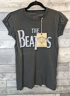 Buy Amplified Vintage The Beatles T Shirt Women Size S Black Graphic Band Tee Raw  • 17.99£