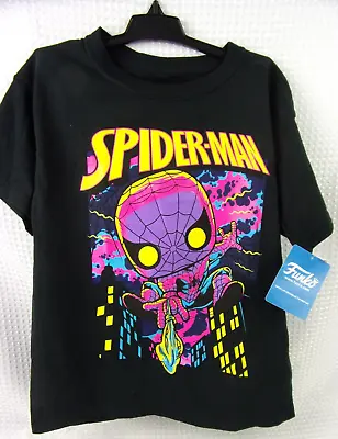 Buy Funko Pop! Tees - Marvel Spider-Man Blacklight Shirt - Size Medium - NWT • 14.45£