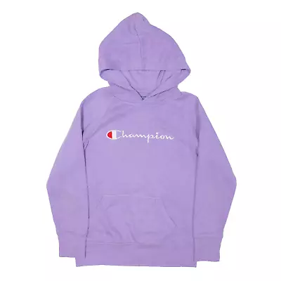 Buy CHAMPION Hoodie Purple Pullover Girls M • 17.99£