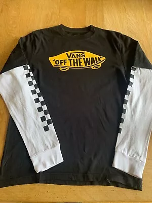 Buy Boys Vans Off The Wall Long Sleeve T-shirt • 9£