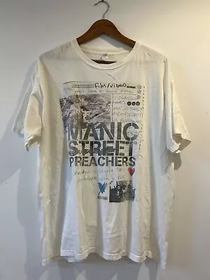 Buy Vintage Manic Street Preachers 2010 Tour Band T-Shirt Postcards From A Young Man • 35£