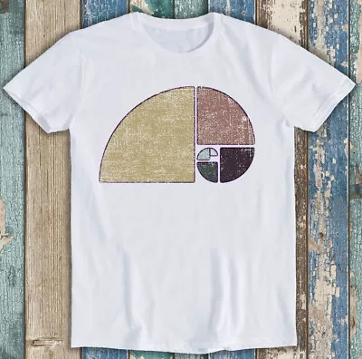 Buy Fibonacci The Golden Spiral In Geometry With Earth Tones Gift Tee T Shirt M1235 • 6.35£
