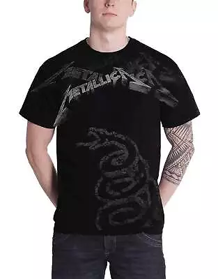 Buy Metallica Black Album Faded Snake T Shirt • 24.95£
