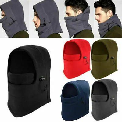 Buy Winter Thermal Fleece Balaclava Scarf Ski Face Mask Neck Snood Hood Hat Warmer • 3.95£