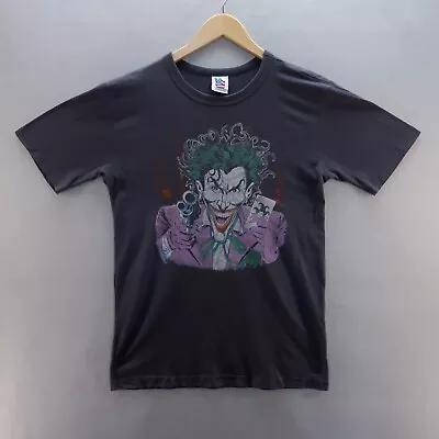 Buy Vintage The Joker T Shirt Medium Grey Batman Short Sleeve 90s Made In USA • 39.99£