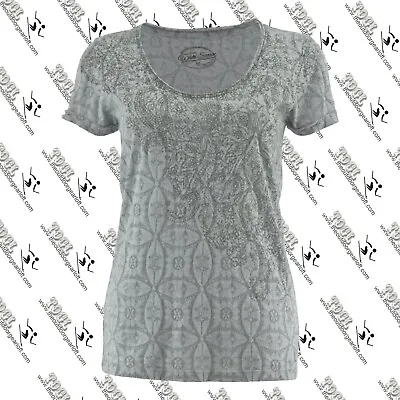 Buy White Sierra D3321w Women's Burnout Knit Cathedral Lace Tee, Made In Usa • 9.93£
