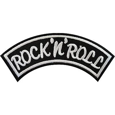 Buy Rock 'N' Roll Embroidered Patch Music Badge Iron On / Sew On Clothes Jacket Bag • 2.79£