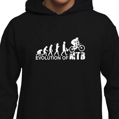 Buy The Evolution Of Mountain Biking MTB Downhill Trails Cycling Mens Hoodie • 19.97£