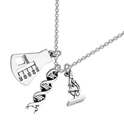 Buy DNA Double Helix Chemistry Necklace Teachers Day Jewelry Gift • 4.75£