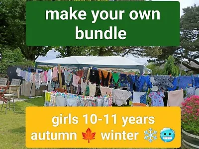 Buy 10-11 Years Girls Jumper Sweatshirt Dress Leggings Autumn Winter Make A Bundle • 1.99£