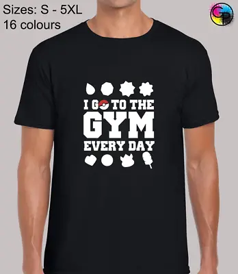 Buy I Go To The Gym Pocket Monster Inspired Novelty Regular Fit T-Shirt For Men • 9.95£