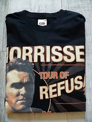 Buy MORRISSEY T Shirt TOUR OF REFUSAL Small BLACK Manchester 22&23 MAY 2009 • 15£