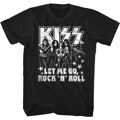 Buy Kiss Let Me Go Rock N Roll Men's T Shirt Metal Music Band Concert Merch • 39.89£