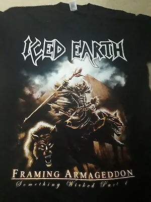 Buy Iced Earth Framing Armageddon Tour Shirt M • 25£
