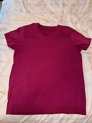 Buy Lululemon Relaxed Fit Swiftly Tech Short Sleeve Shirt Pink Size 10 • 20.09£